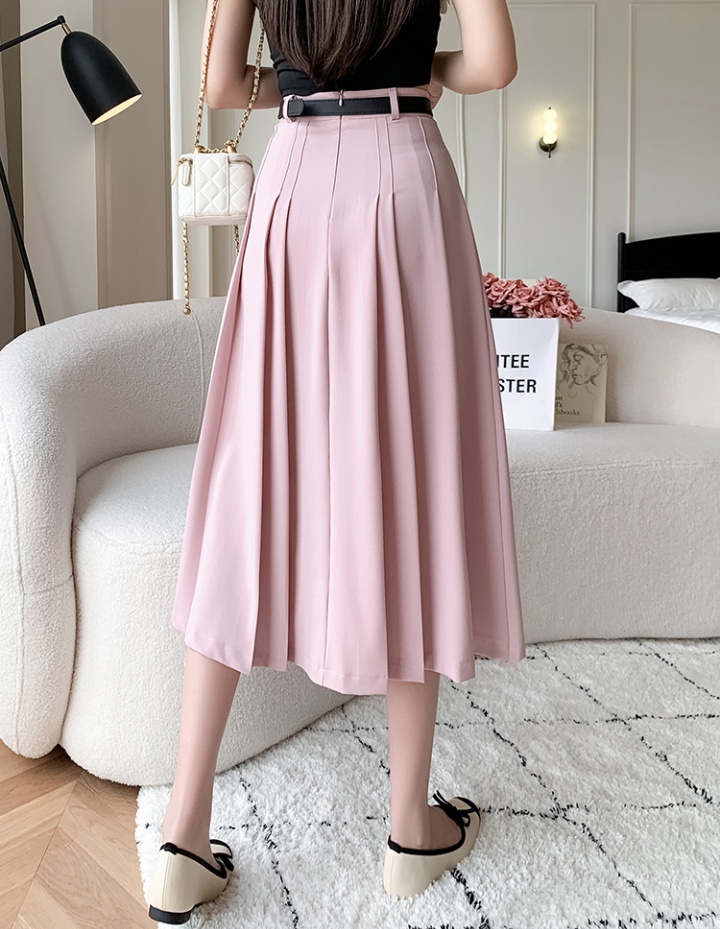 Long Casual pleated skirt fold big skirt long skirt