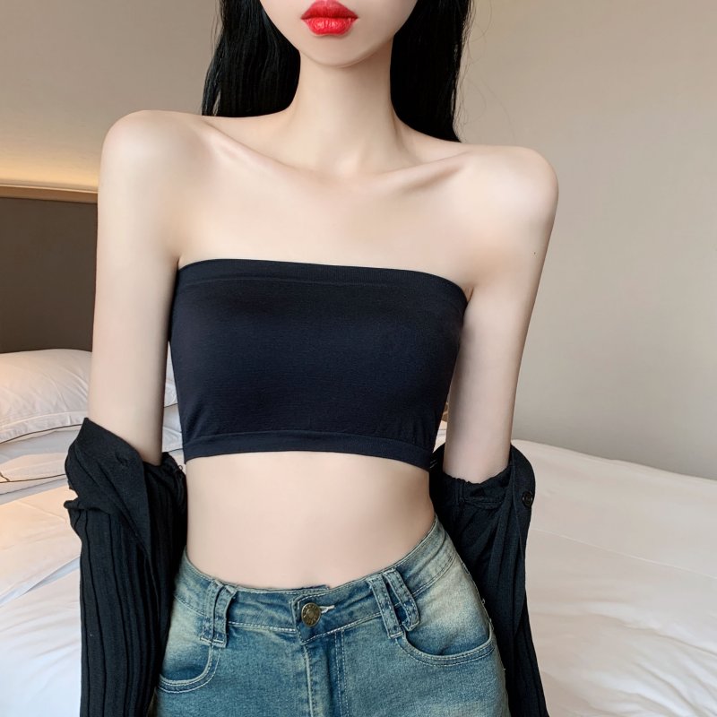 Thin wrapped chest summer tops for women