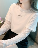 Snow white long sleeve small shirt loose sun shirt for women