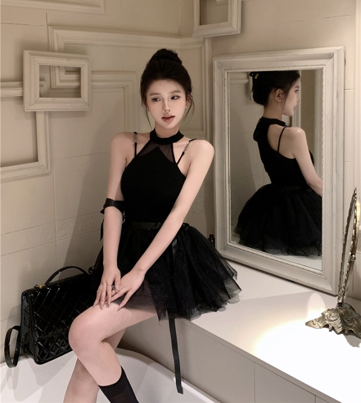 Strapless puff skirt all-match short skirt for women