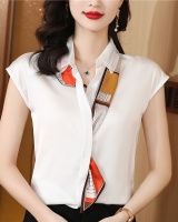 Thin temperament shirt France style tops for women