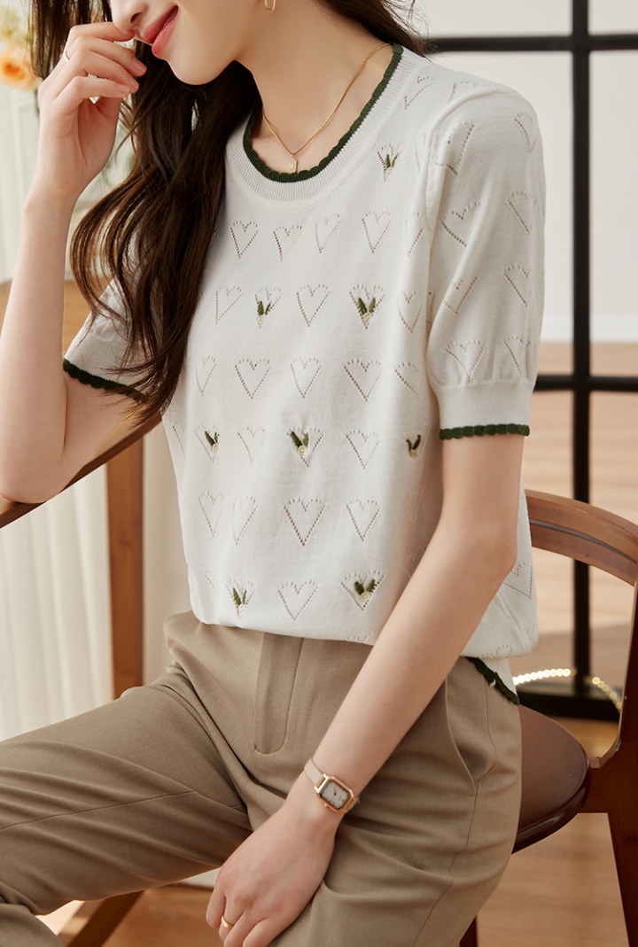 Loose sweater ice silk T-shirt for women