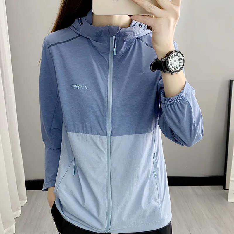 Breathable outdoor sports sun shirt summer coat for women