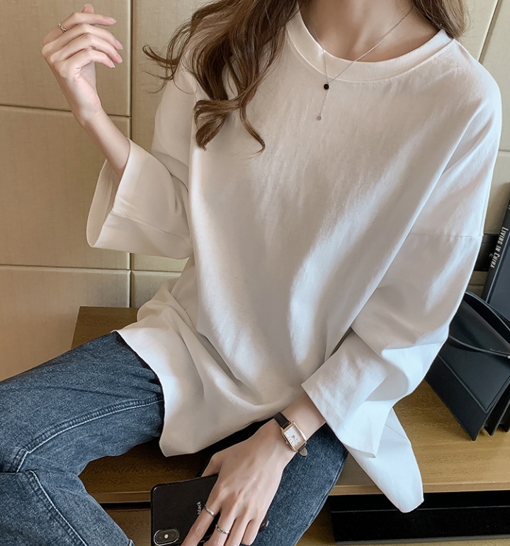 Short sleeve bottoming shirt pure cotton T-shirt for women