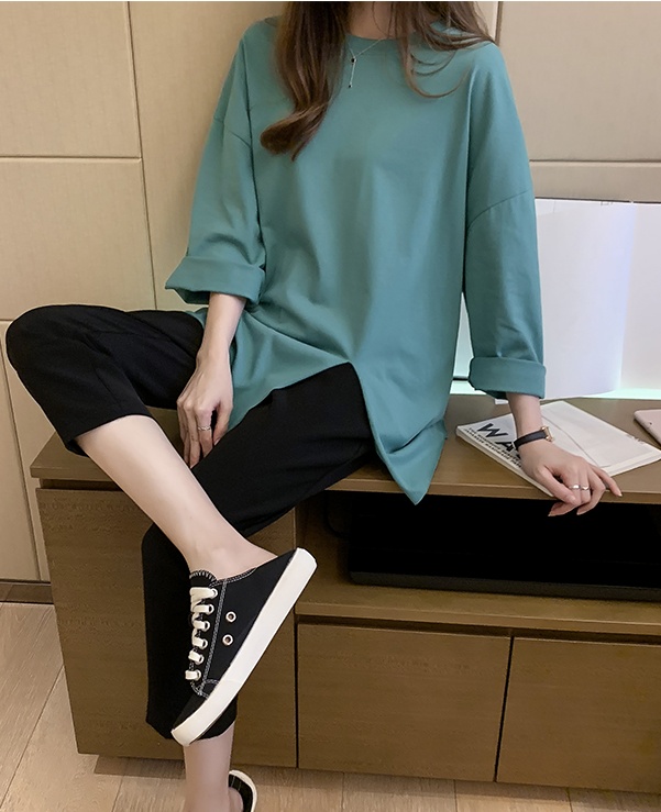 Short sleeve bottoming shirt pure cotton T-shirt for women