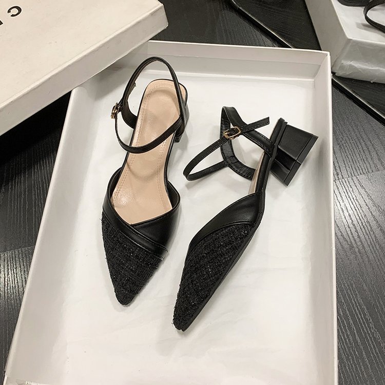 Korean style summer thick fashion sandals for women