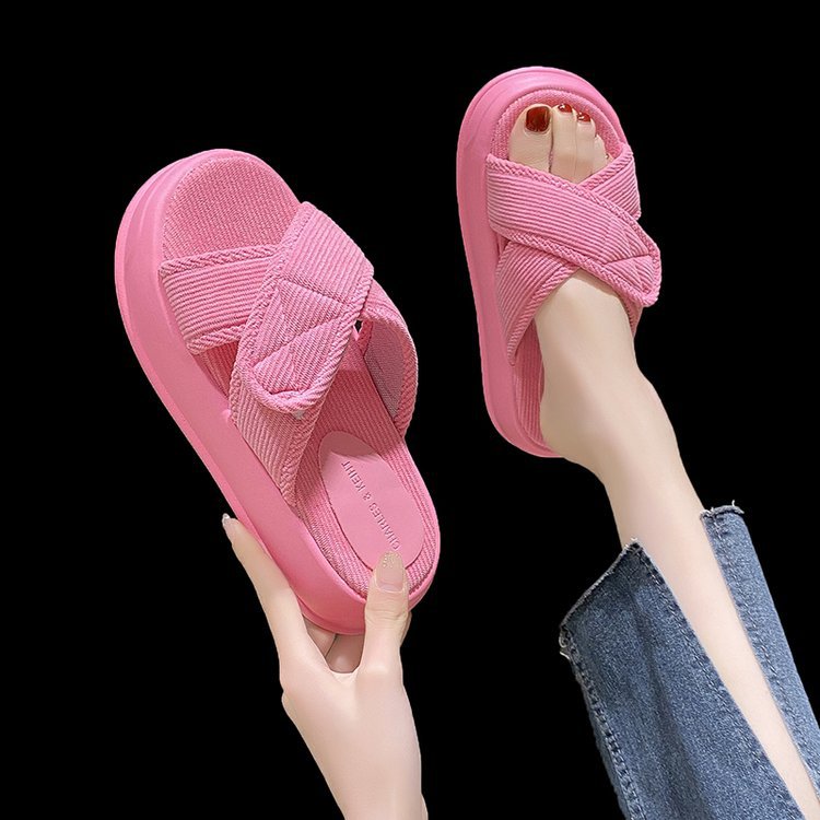 Wears outside fish mouth Casual summer slippers