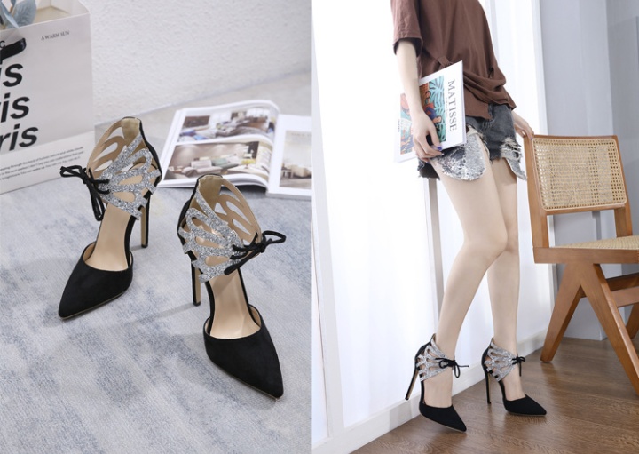 Hollow high-heeled shoes sandals for women