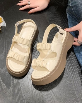 Thick crust hasp sandals summer shoes for women