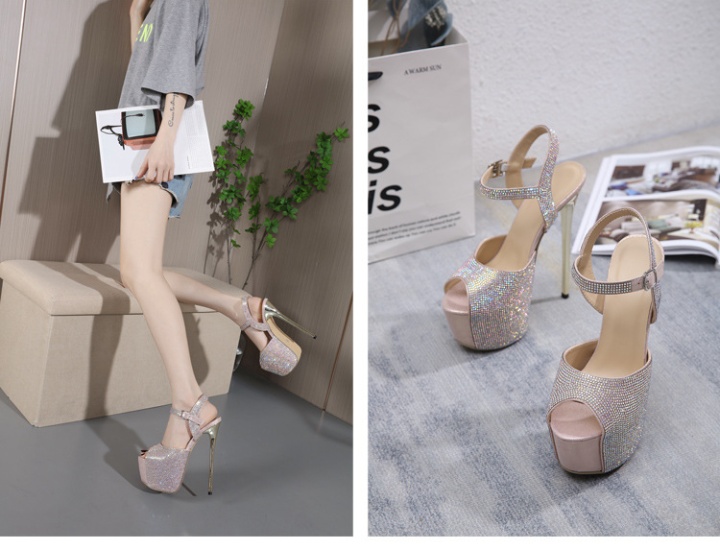 Sexy platform fine-root high-heeled shoes for women