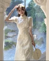 Chinese style slim dress summer pinched waist cheongsam