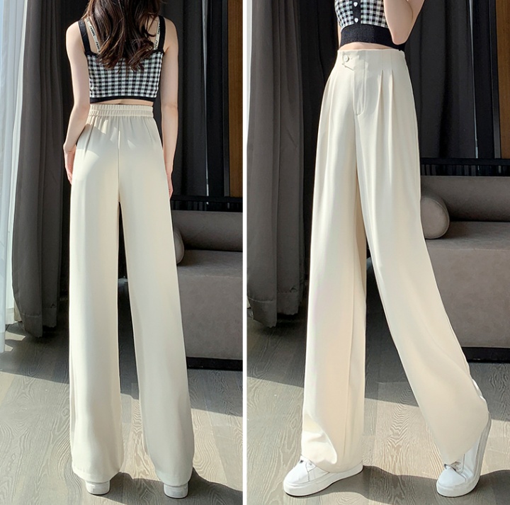 Slim Casual wide leg pants thin suit pants for women