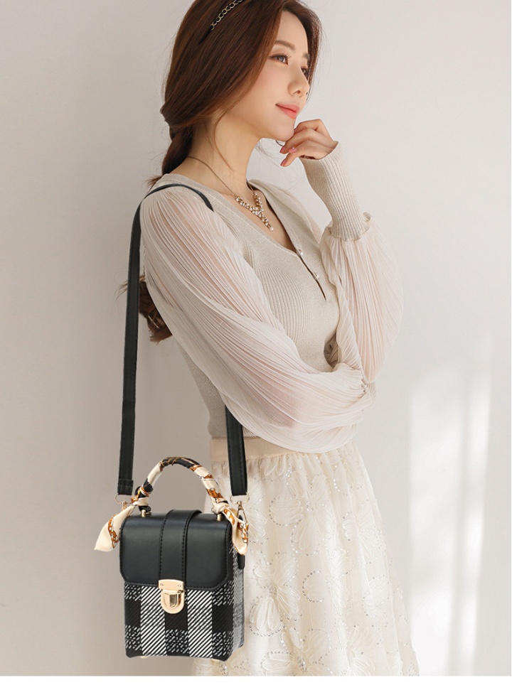 Korean style plaid bag shoulder fashion messenger bag
