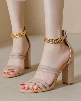 Sexy fashion sandals all-match high-heeled shoes for women