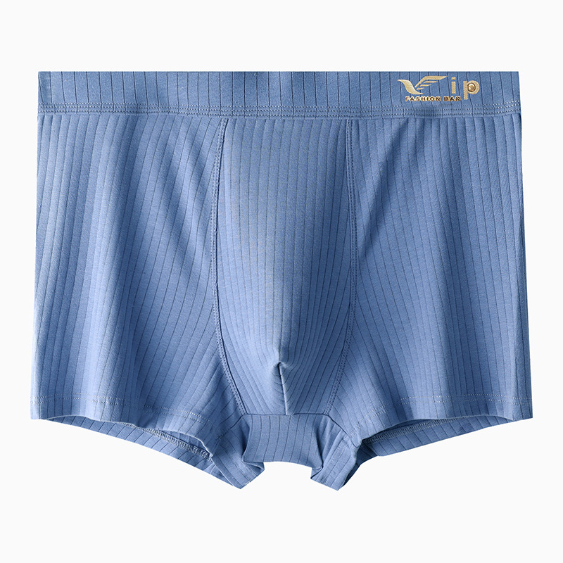 Pure cotton tracelessness boxers stripe briefs for men