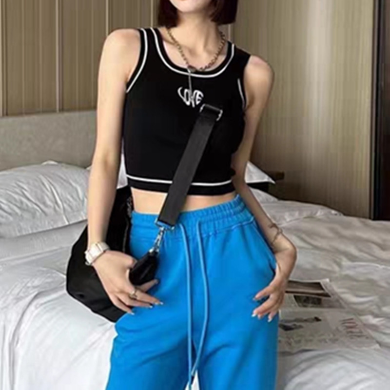 All-match Casual letters Korean style vest for women