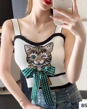 Animal sexy slim wrapped chest pattern sling vest