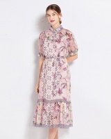 Chiffon spring long dress refinement temperament dress for women