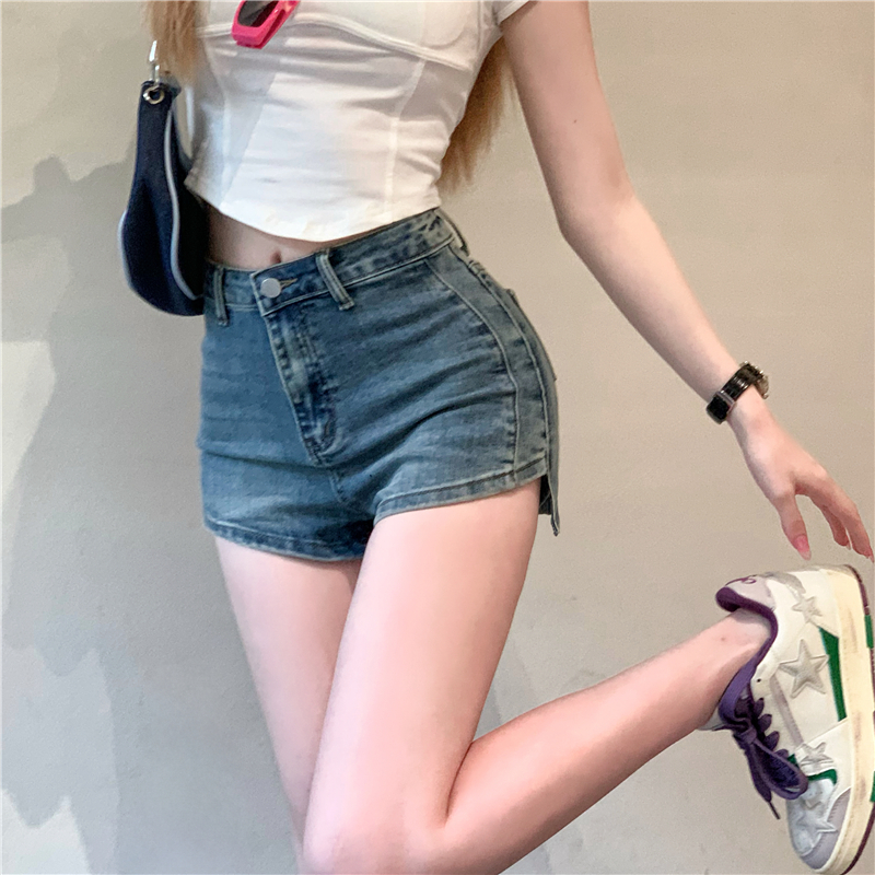 Slim elasticity skirt spicegirl short jeans for women