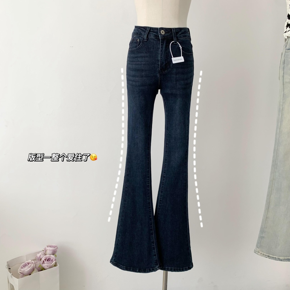 Slim jeans heart long pants for women