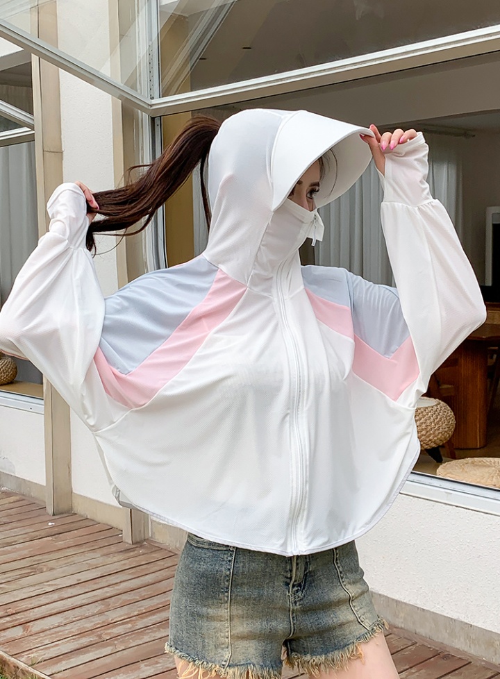 Ice silk breathable cloak sunscreen smock for women