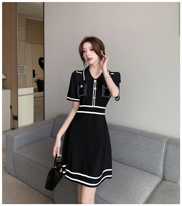 Fashion and elegant pinched waist dress for women