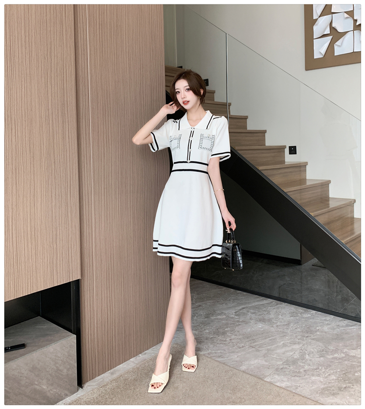 Fashion and elegant pinched waist dress for women