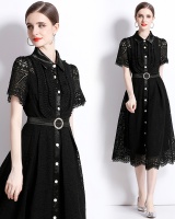 France style lace long dress crochet dress