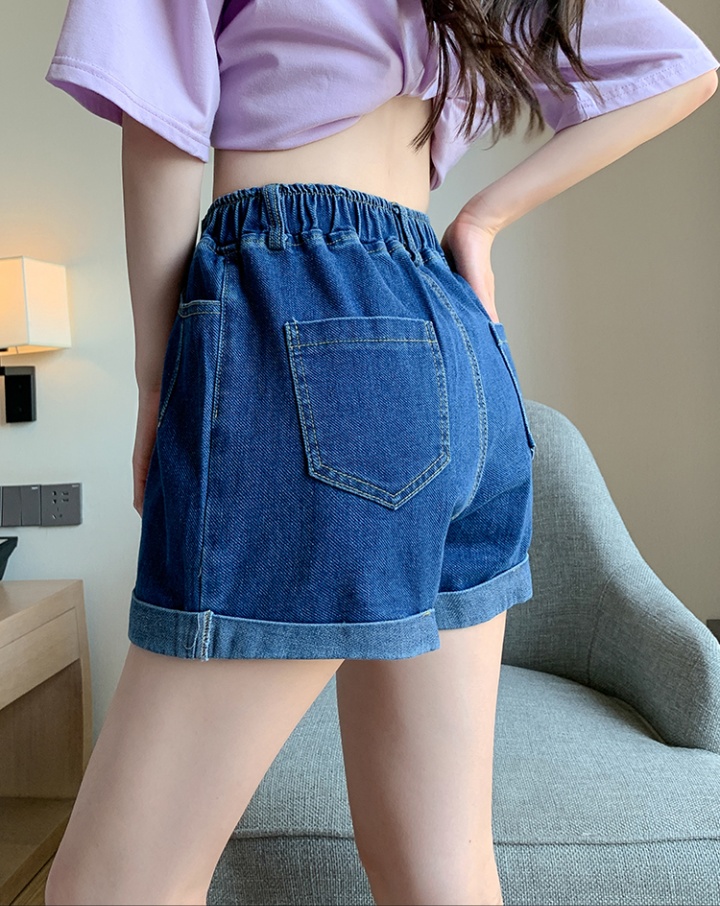 Slim spicegirl elasticity shorts washed loose short jeans