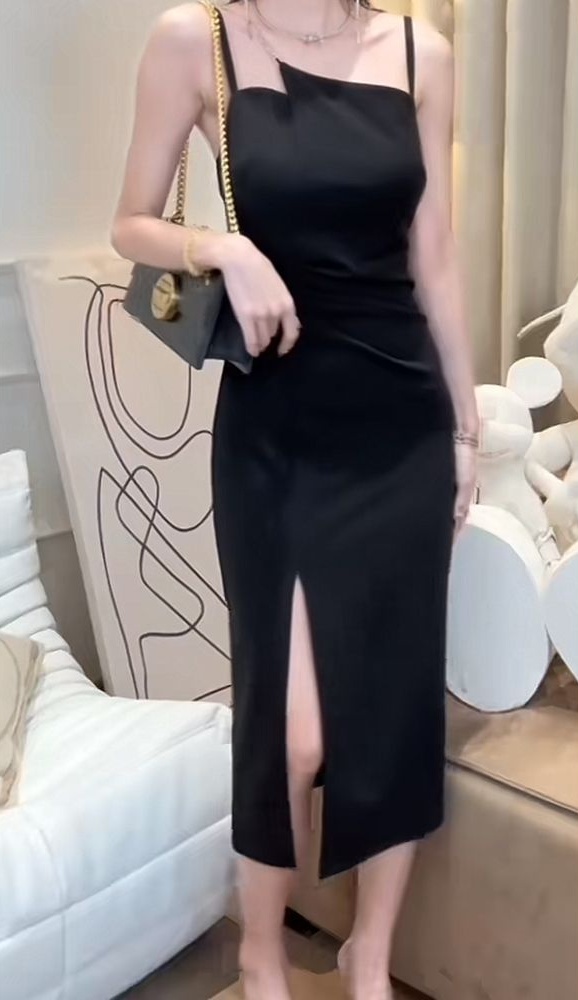 Sling black dress