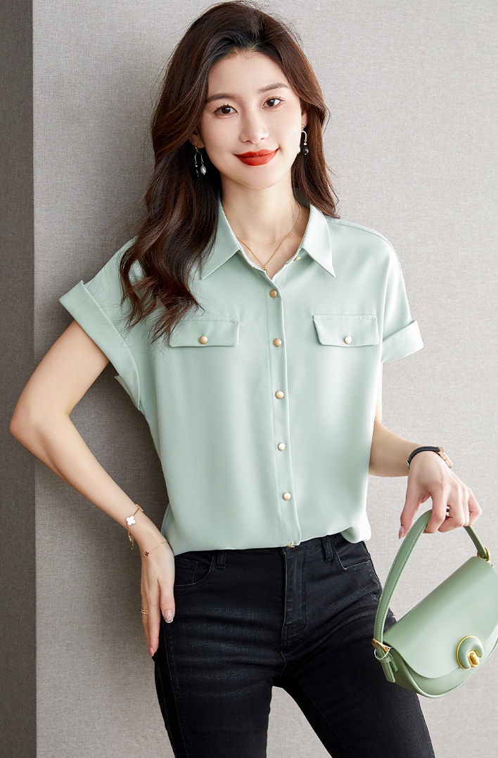 All-match tops Western style shirt for women