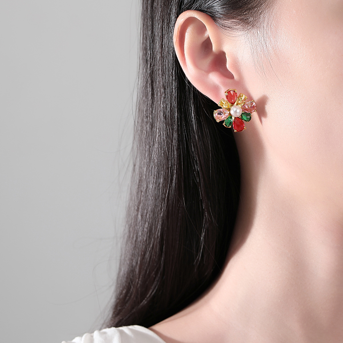 Spring elegant temperament France style earrings for women