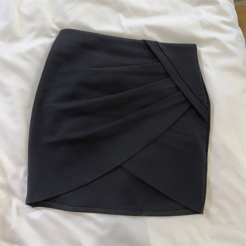 Irregular slim short skirt fashion high waist skirt