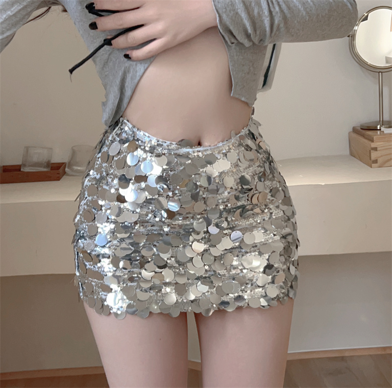 Spicegirl skirt sequins short skirt for women