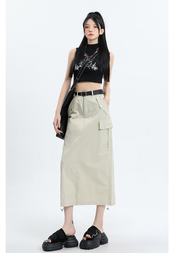 Casual summer work clothing wicking retro skirt for women