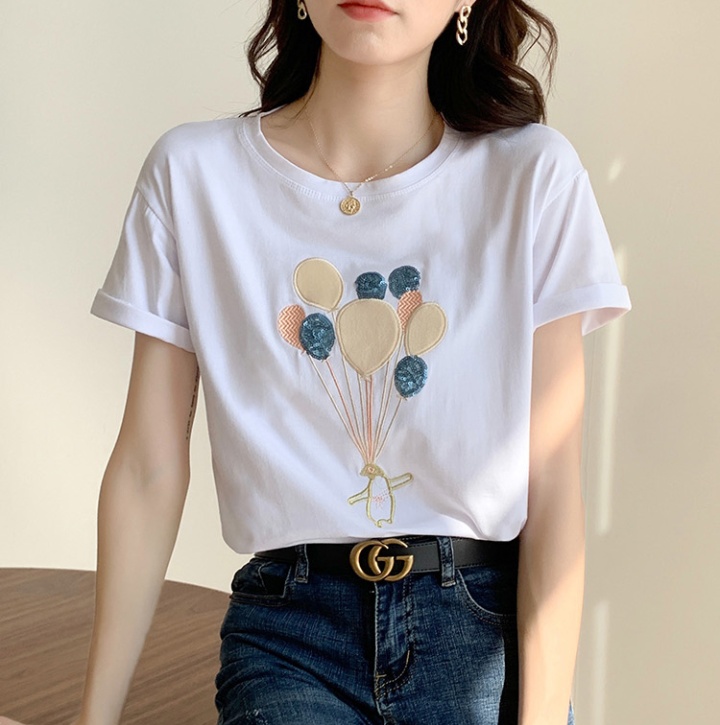Balloon Korean style loose short sleeve T-shirt