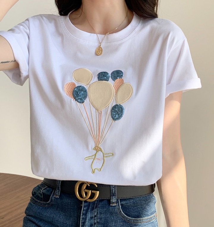 Balloon Korean style loose short sleeve T-shirt