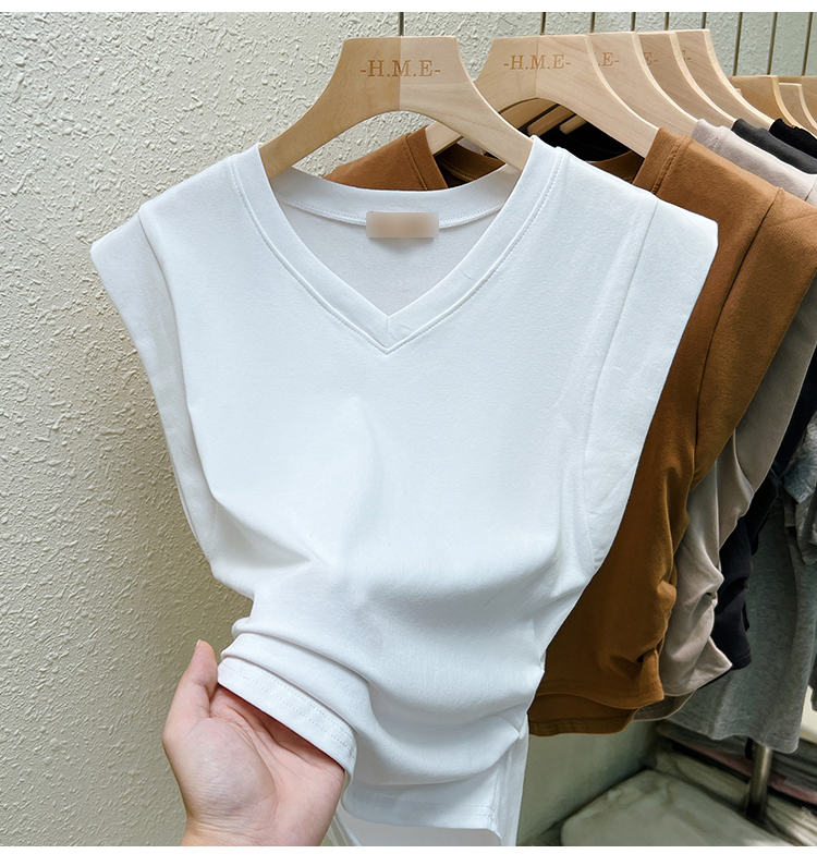 Arc boats sleeve T-shirt unique fold tops for women