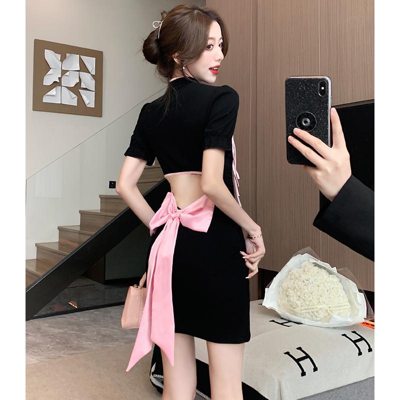 Chinese style cheongsam package hip dress for women
