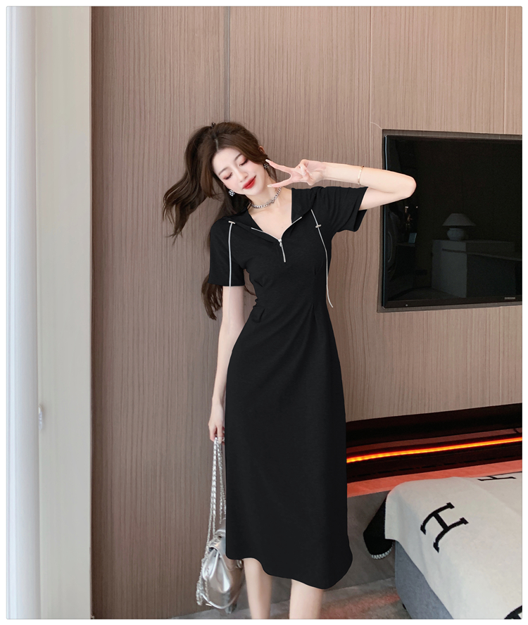 Slim dress France style long dress for women