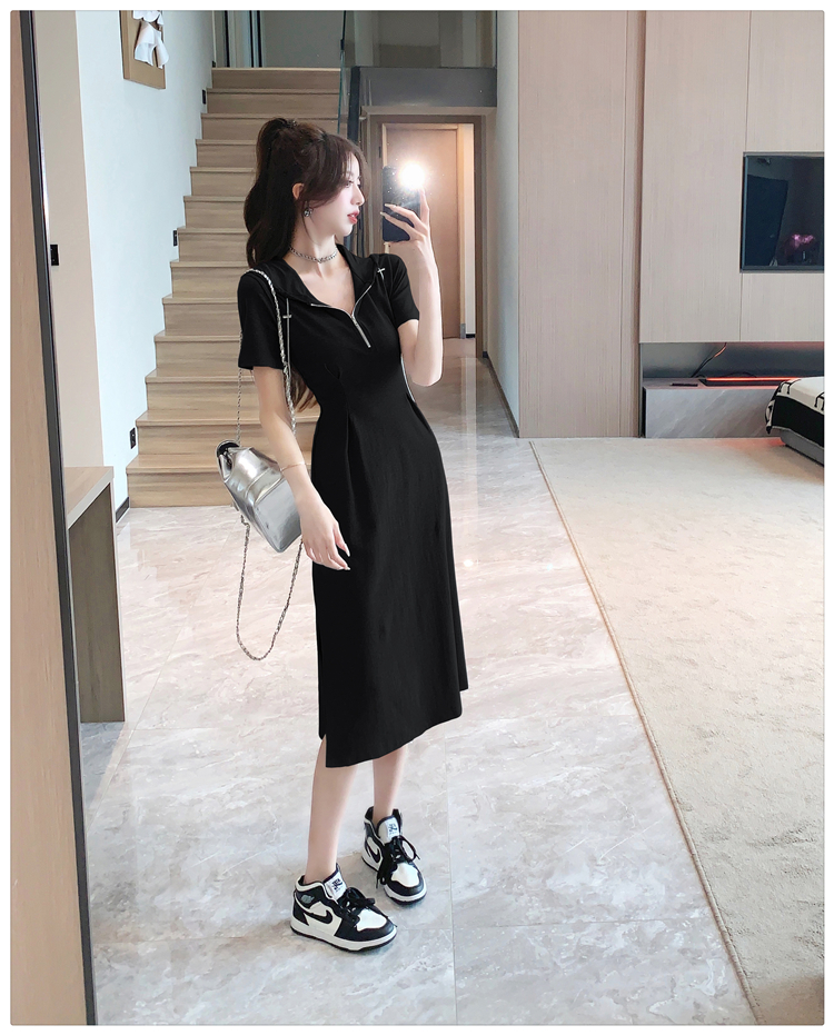 Slim dress France style long dress for women