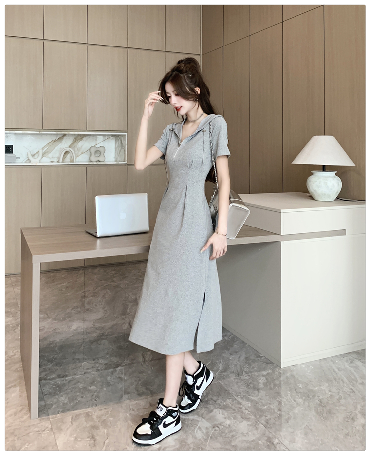 Slim dress France style long dress for women