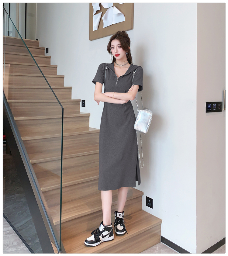 Slim dress France style long dress for women