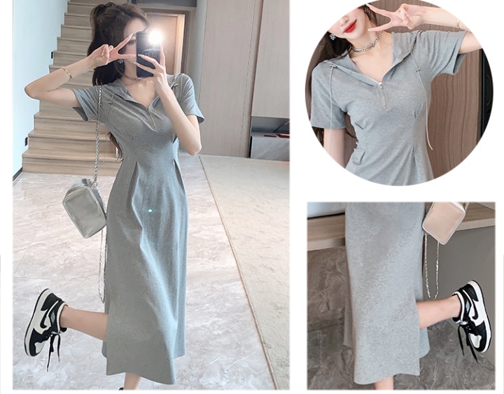 Slim dress France style long dress for women