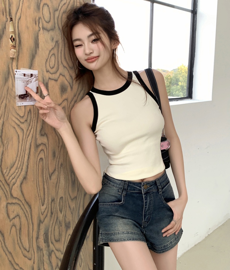 Spring and summer shorts tight short jeans for women