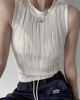 Summer Korean style all-match elegant pure decorous simple vest