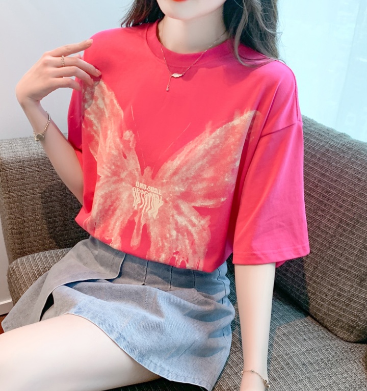 Short sleeve slim T-shirt Korean style tops