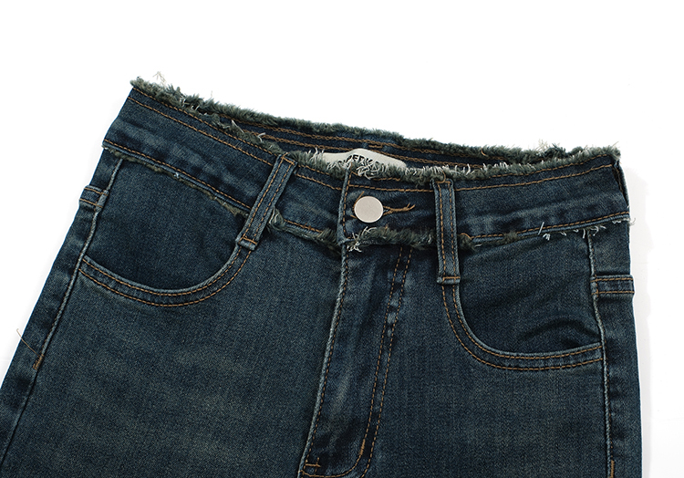 Show high burr jeans micro speaker pants for women