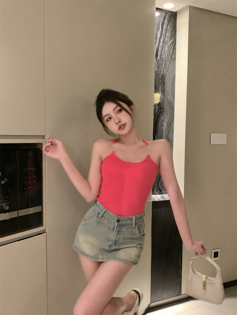 Slim sexy short spicegirl summer vest