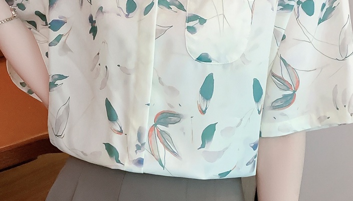 Fresh temperament tops short sleeve summer shirt for women